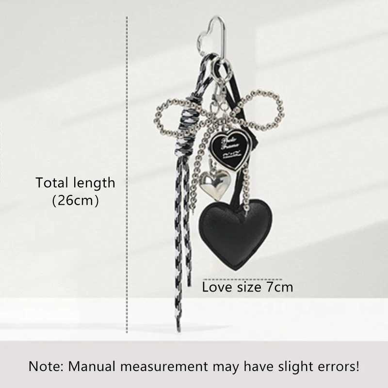PU womens rope keychain bow charm pendant keychain jewelry girl gift bag decorationXJ250409