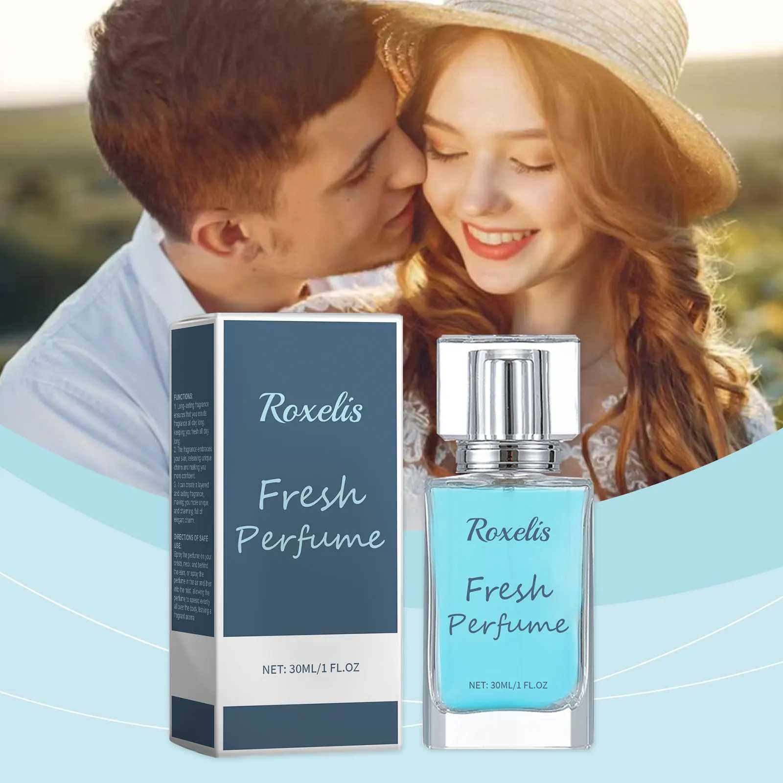 Roxelis 30ml Fresh perfume Long lasting Amber Wood Flirting Attractive Pheromone Light perfume Charming Release perfumeXJ250409