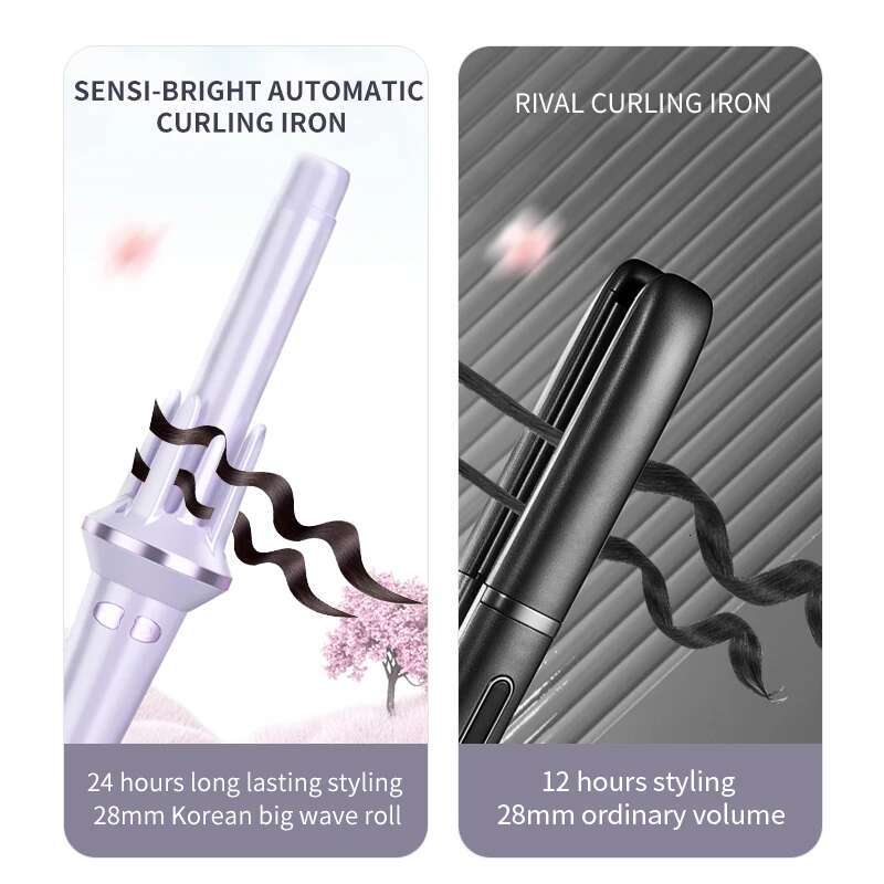 28/32Mm Automatic Hair Large Wave Curg Iron Tongs Temperature Adjustable Anion Fast Heating Styg Curler