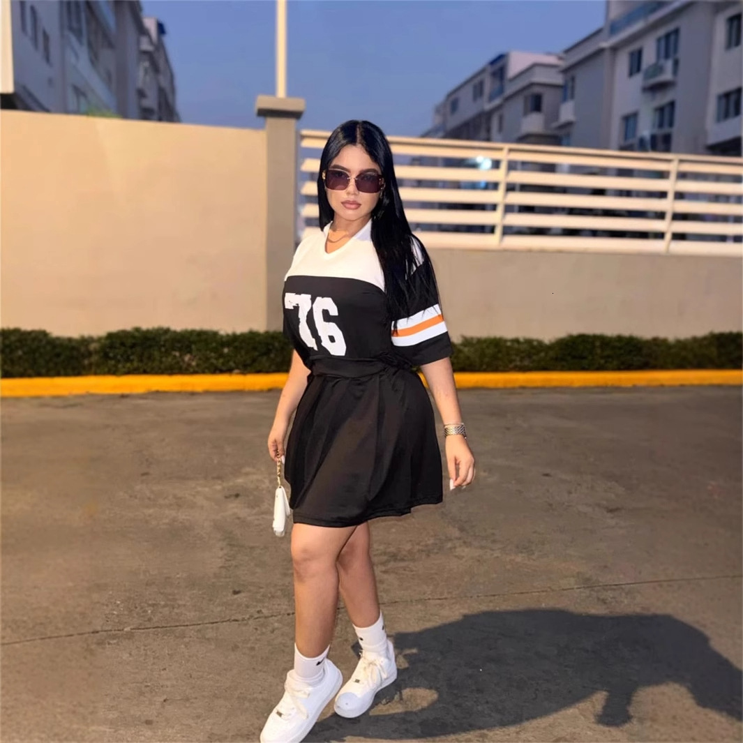 2025S Designer Women S Set New Women S Fashion Personalized Printed Loose Sleeve Hundred Fold Solid Color Short Skirt Set For Women