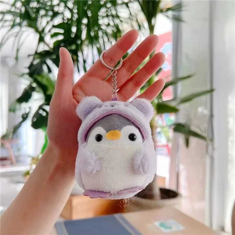 New Little Penguin Plush Keychain Cute Plush Doll Anime Kaii Childrens Toy Pendant Keychain Girl Birtay GiftXJ250409