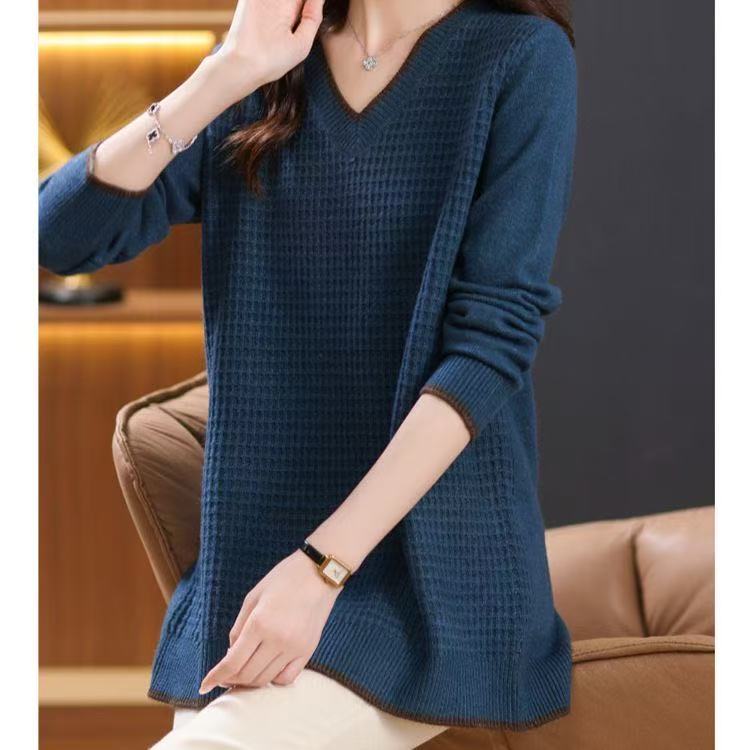 plus size women's new long sleeve high waist printed banquet dress mid-length skirt D02811