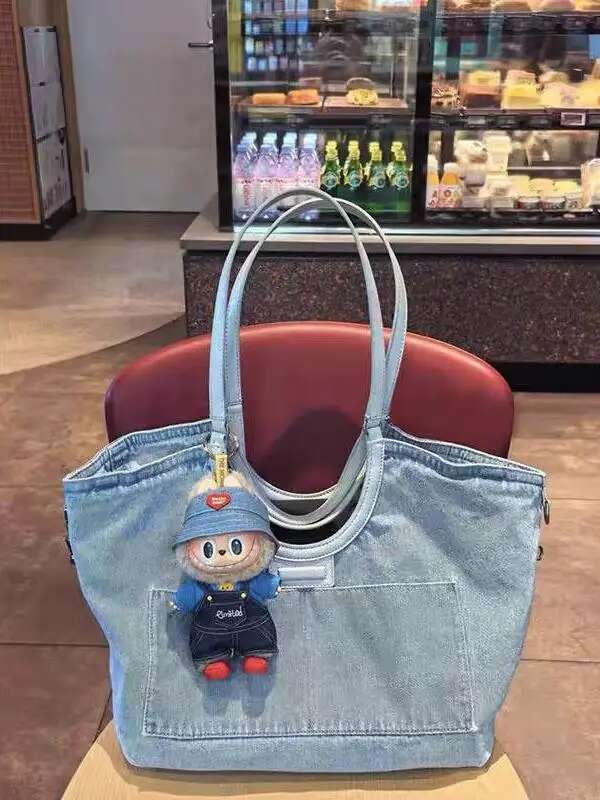 Designer Women Denim Clutch Solid Color Underarm Bag Vintage Simple Female Commuter Handbag For Office Travel