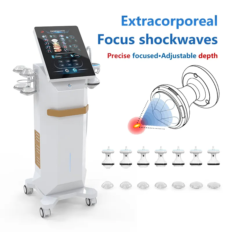 Newest Electromagnetic Focused Shockwave Body Relaxation Sports Rehabilitation Joint Pain Relief ED Treatment Shoulder Pain Reduce Physical Machine