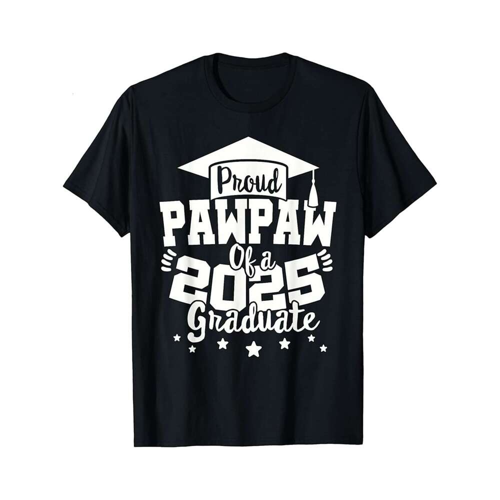 Designer T shirt Papa Senior 2025 Proud Papa Of A Class Of 2025 Graduation - 220g Tshits