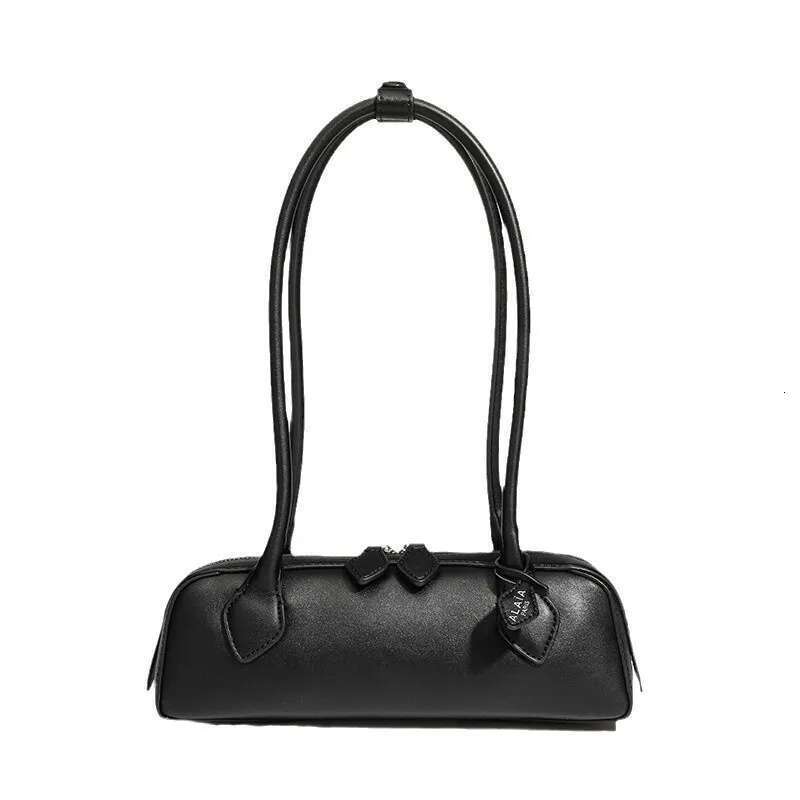 Fashion Women French Sausage Vintage Underarm Bag High-End Feel Leather Women's Handbag Single Shoulder