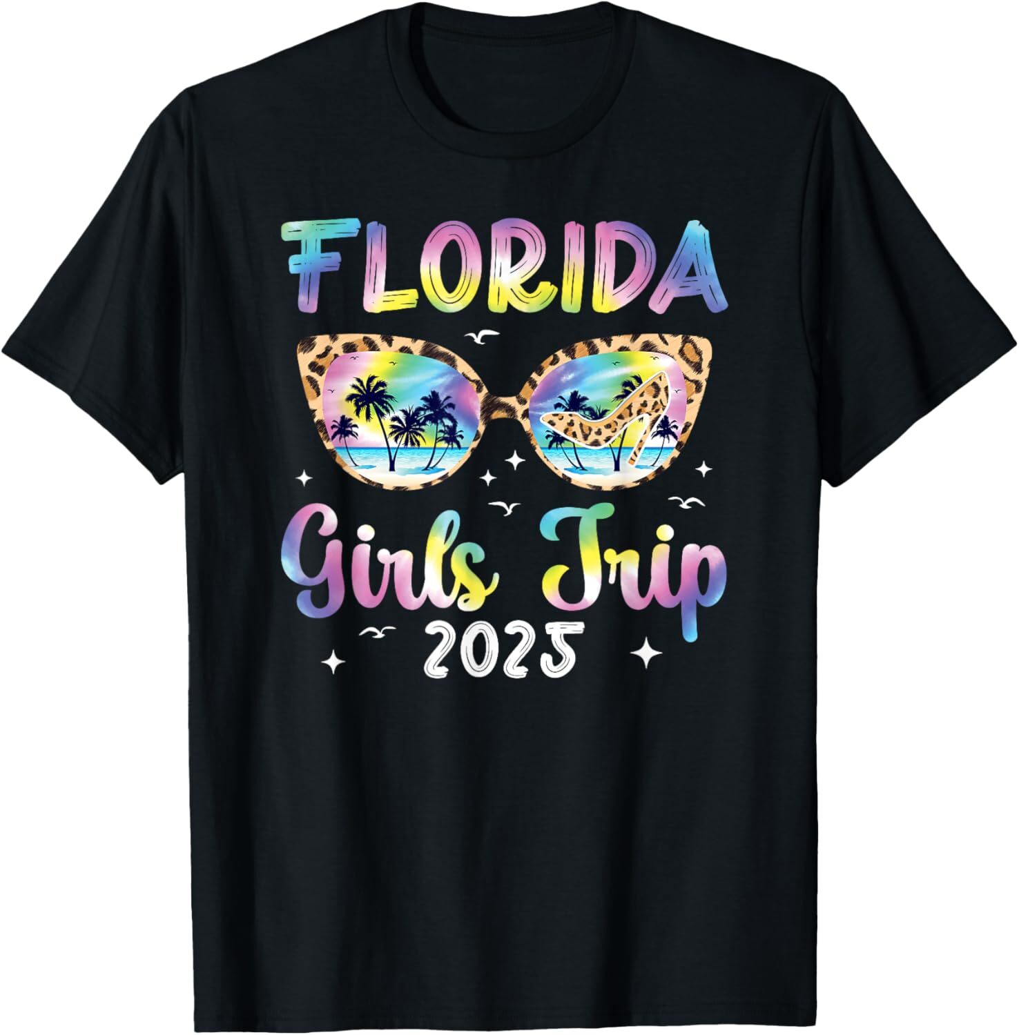 T shirt for Mens Girls Trip Florida 2025 Girls Vacation Florida Travel Graphic Tee Casual Tops Clothes Short sleeve