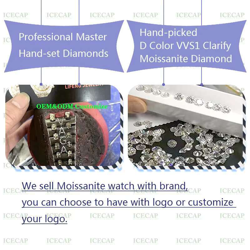 18k Gold Plated Cuban Link Chain Silver Color Cuban Chain Necklace Jewelry VVS Moissanite Diamond 925 Cuban Necklace for Men