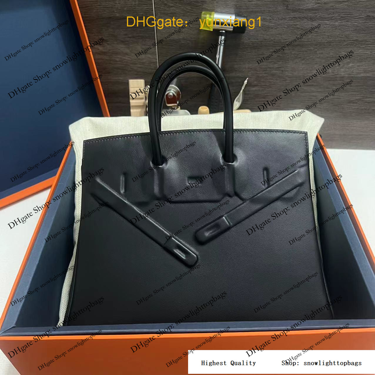 designer bags Designer Bag Tote Bag Pure Hand Sewn Wax Thread Craftsman Customized Bag Bk25 Phantom Bag Shadow Bag Original Swift Cowhide