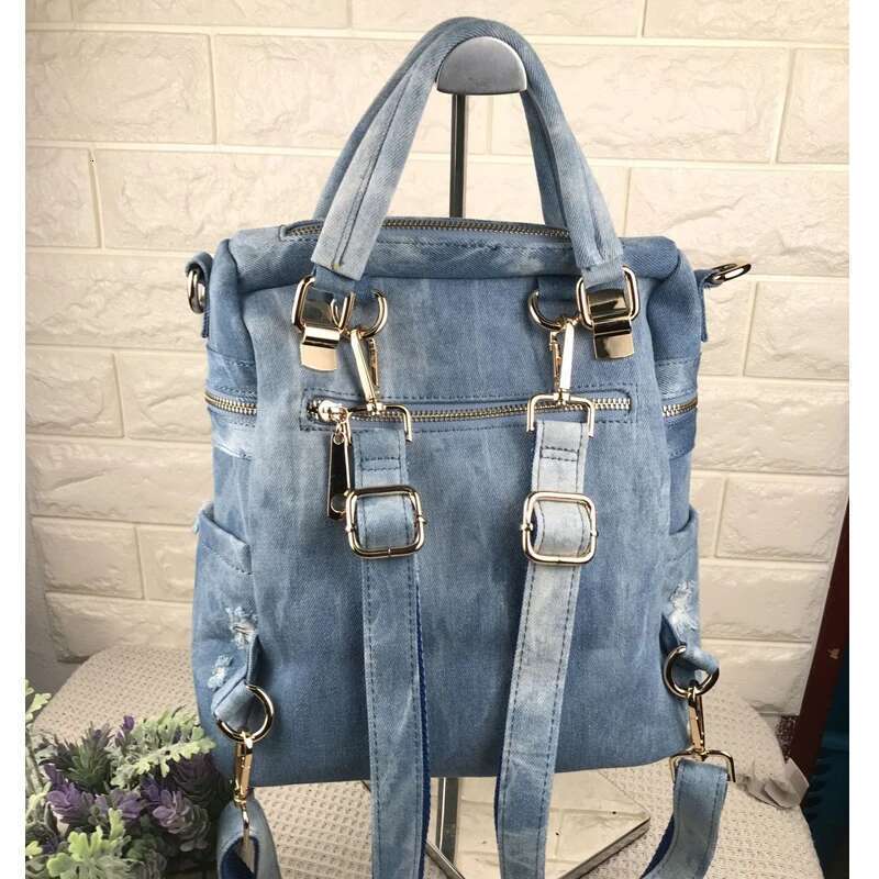 Women's Bags iPinee Fashion Women Backpack High Quality Denim Backpacks for Teenage Girls Female School Shoulder Bag Bagpack mochila