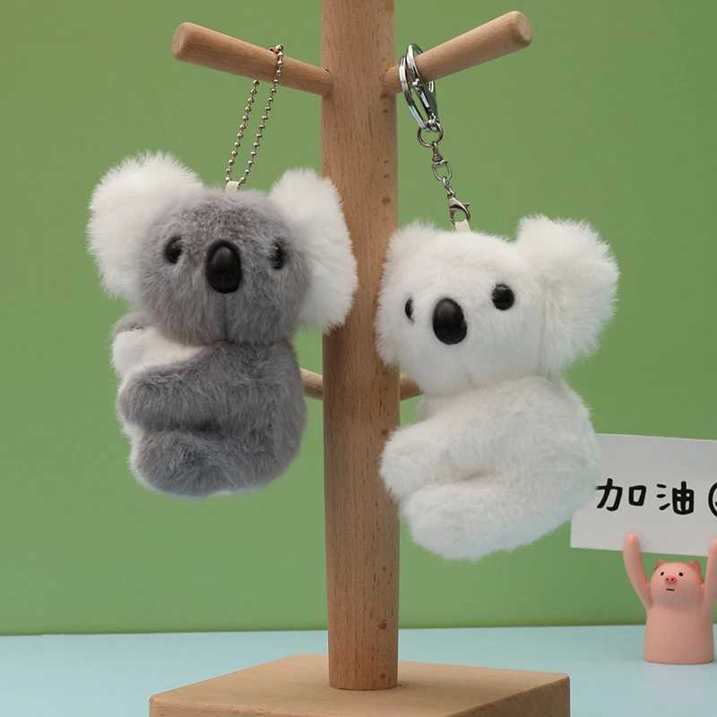 Cute Kola keychain plush toy Koala bear womens DIY jewelry accessory kit pendant novel gift charmXJ250409