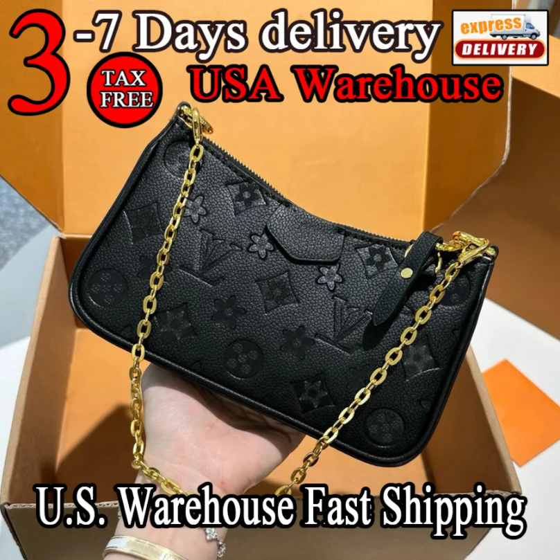 Designer Bags L0uis vu1tt0nbags Shoulder Bag Luxury Crossbody Classic Old Flower Leather Vintage Metal Chain Printed Purse Black Embossed Wallet