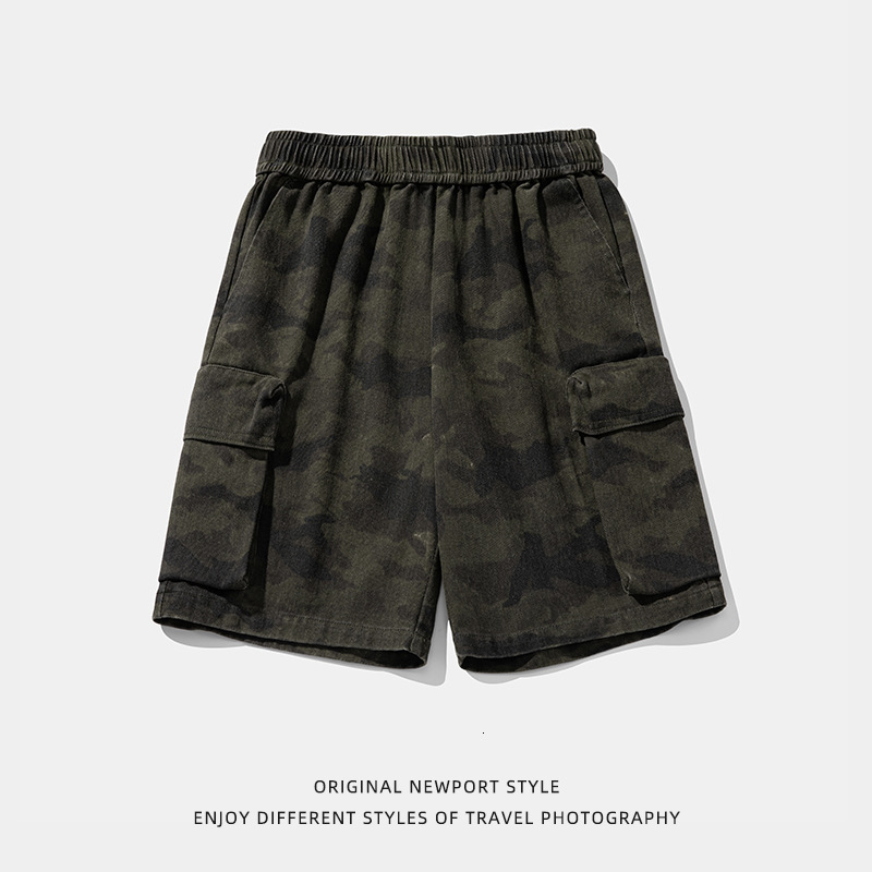 2025 New Designer Men Shorts Camouflage Workwear Summer Style Three-Dimensional Large Pocket Trendy Brand Pants Outdoor Sports And Leisure Five Quarte
