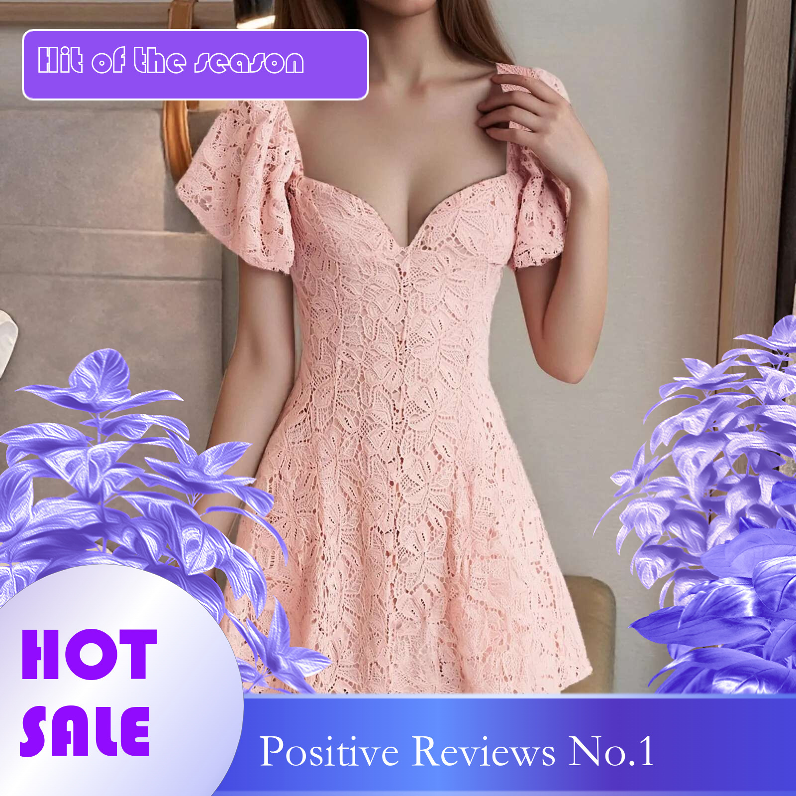 Dongdumaoyi A Line Flowy Mini Dress Summer French Elegant Women Sexy V Neck Party Sweet Girl Style Casual Slim Short Dresses