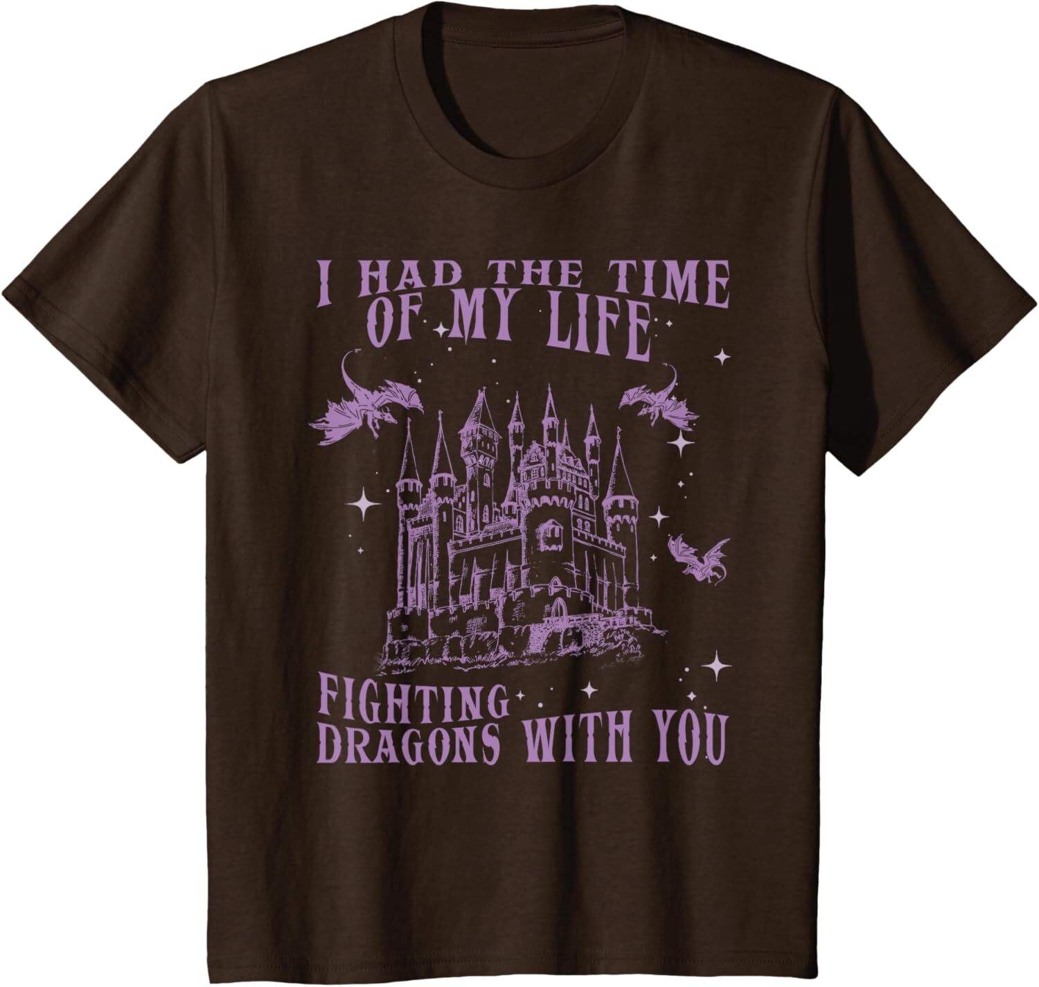 T shirt for Mens I Had The Time Of My Life Fighting Dragons With You Mythical Graphic Tee Casual Tops Clothes Short sleeve