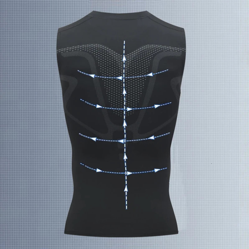 Mans Compression Tank Top Men Gym Shirt Sleeveless Quick Dry Sportswear Male Fitness Bodybuilding Vest Workout Muscle Top 250409