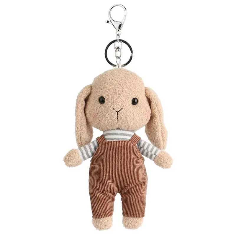 Kate Rabbit Plush Keychain Kaii Animals Toy Pendant Car Keychain Cute Backpack Accries Boys and Girls Couple Plush KeychainXJ250409