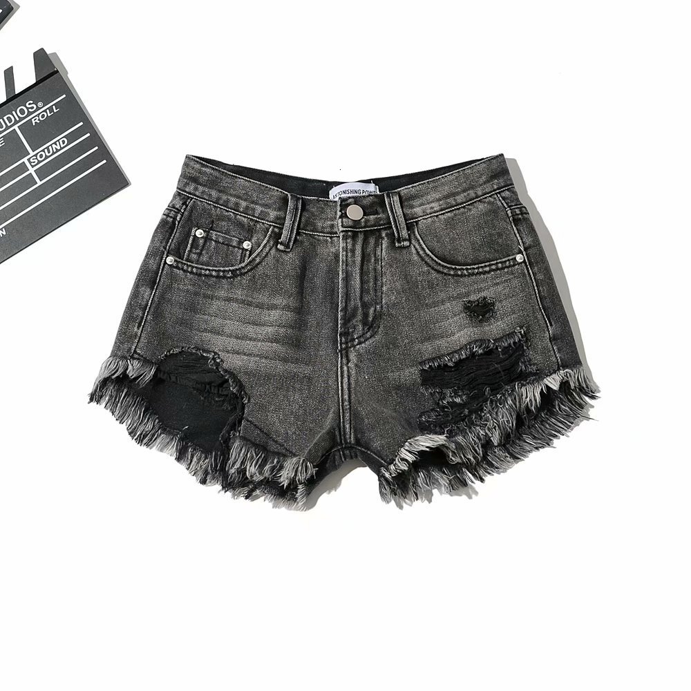 2025S Women S Designer Shorts Ins Spicy Girl Hairy Denim Shorts For Women Summer New Style Loose High Waist Wide Legs Look Thin Hot Pants Trendy Hot P