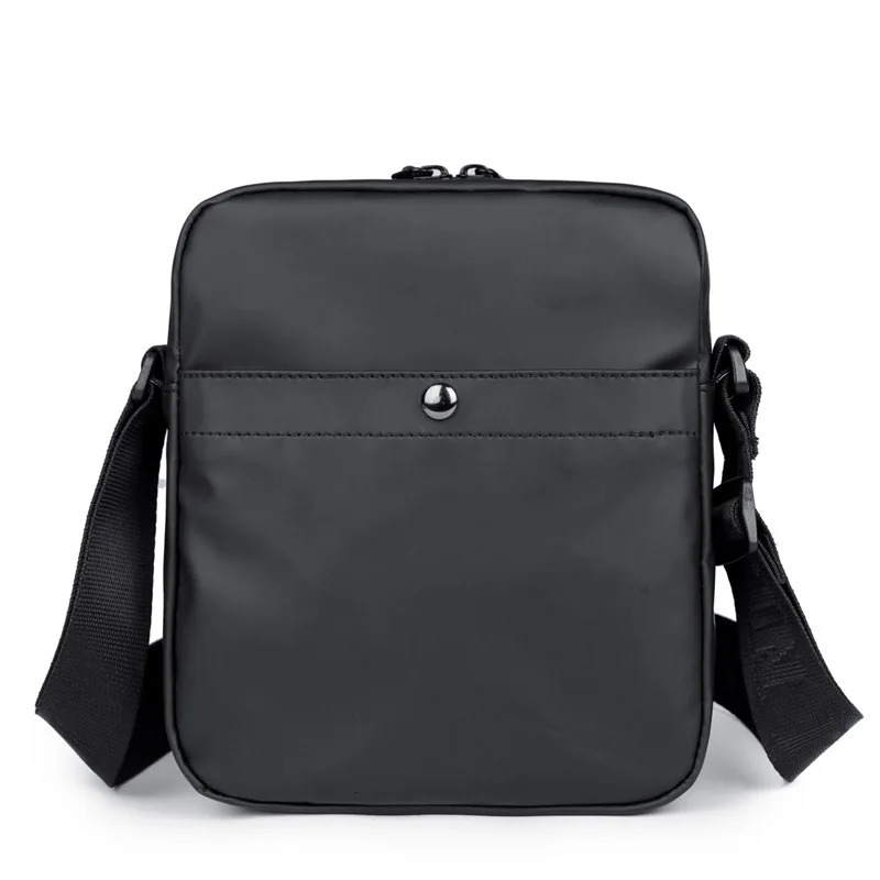 Simple casual mini cross body bag mens small shoulder PU leather messenger phone side sling 250408