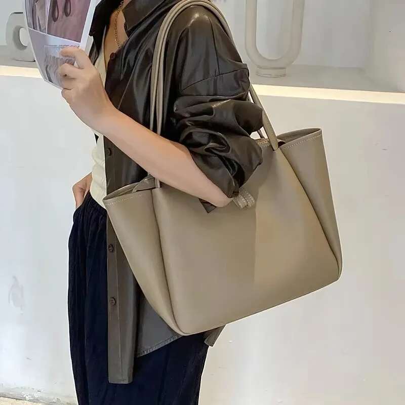 Tote Bag Women's Handbags Capacity Soft Leather Shoulder Large Bags For Women