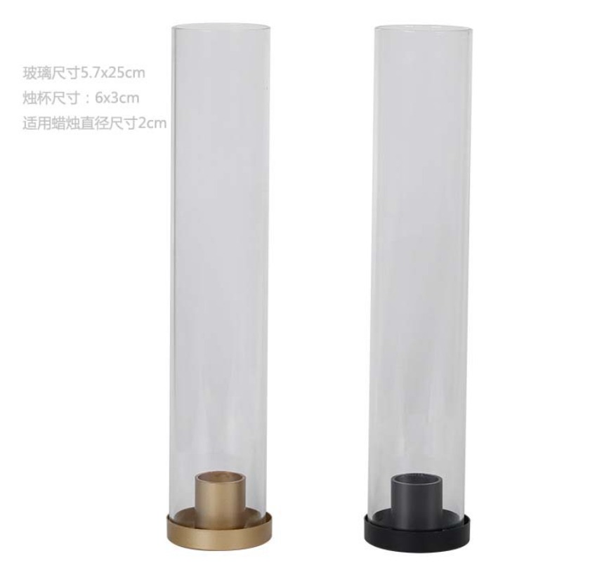 Holders 4 Pcs/Lot Wedding Glass Sleeves Bottomless Hurricane Home Decoration Candlestick Tube Desktop Ornaments Drop Delivery Dhh1N
