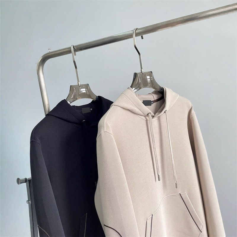 Gaoding 24 New Cashmere Tencel Cotton Blend EZ Men's Drawstring Hoodie Simple Casual Hooded Sweatshirt