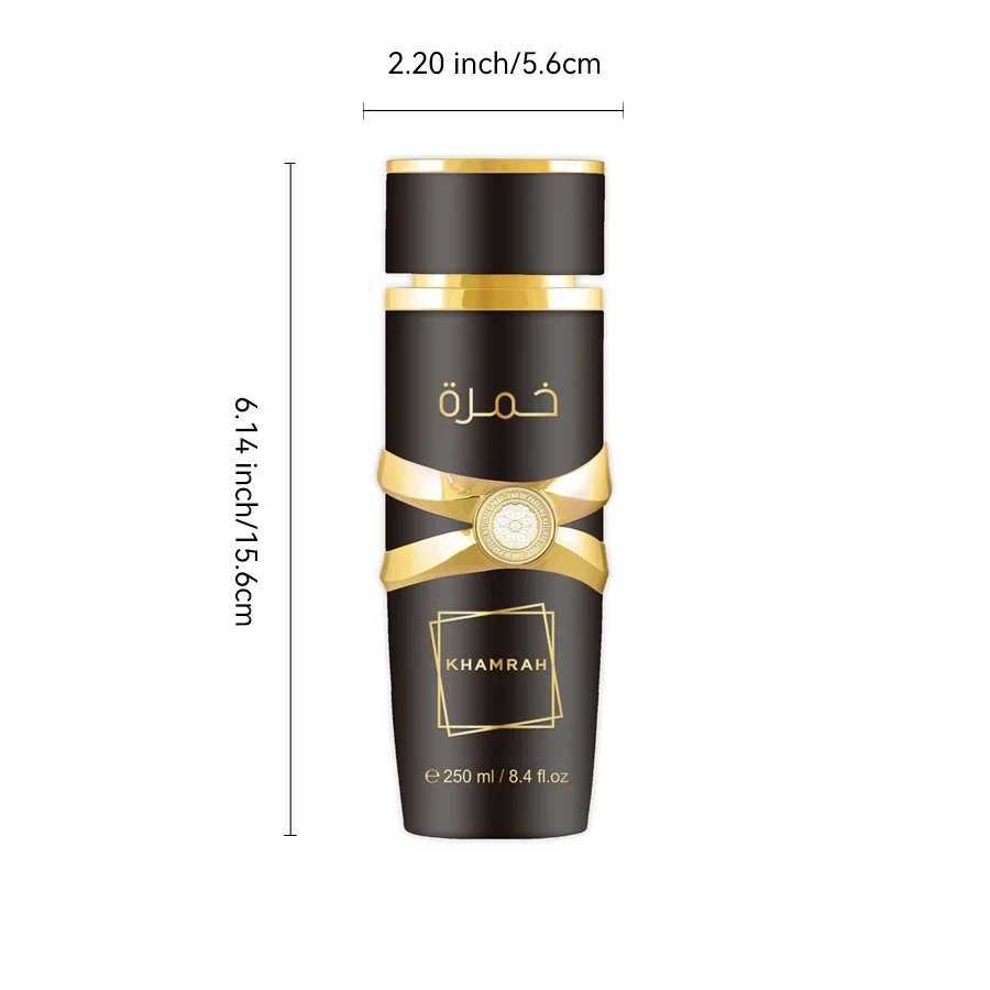 250ML 8.4FL. OZ Khamrah Arabic Neutral perfume Lasting perfume Fragrance Notes perfume sprayXJ250409