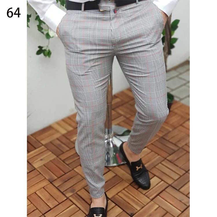 Male Business Suit Trousers Striped Large Size Classic Suit Pants Men Social Pant Street Wear Mens Trousers Casual Trouser Fashion Clothing