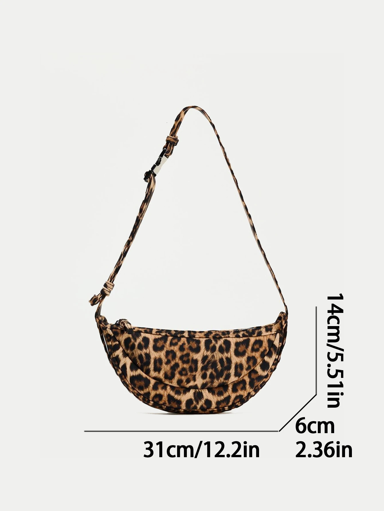 Summer Womens Bag Fashion Trend Animal Leopard Printed Single Shoulder Casual Cross Bag 250408