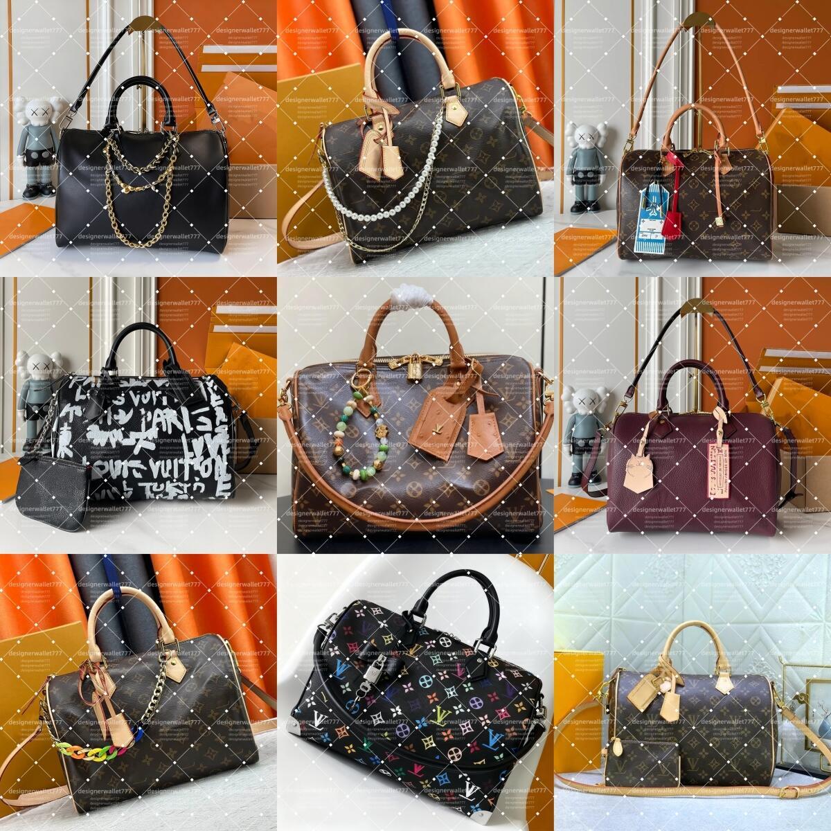 Soft 30 tote bag LuckyTeddy p9 soft shoulder bag luxury womens handbag designer bag metal plate pillow leather chain travel bag wallet Mirror Quality M26179