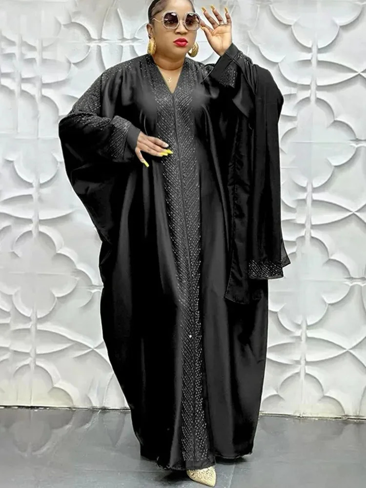 Abayas Women Dubai y African Muslim Fashion Dress Caftan Marocain Evening Party Boubou Robe Djellaba 250409