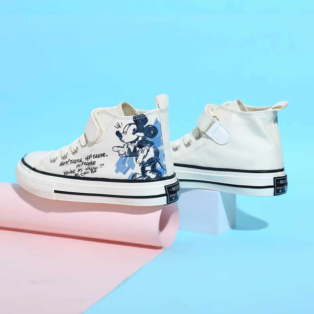 cartoon shoes high top childrens canvas shoes sports shoes student anti slip lightweight shoes girls and boys sizes 24-40 X250409
