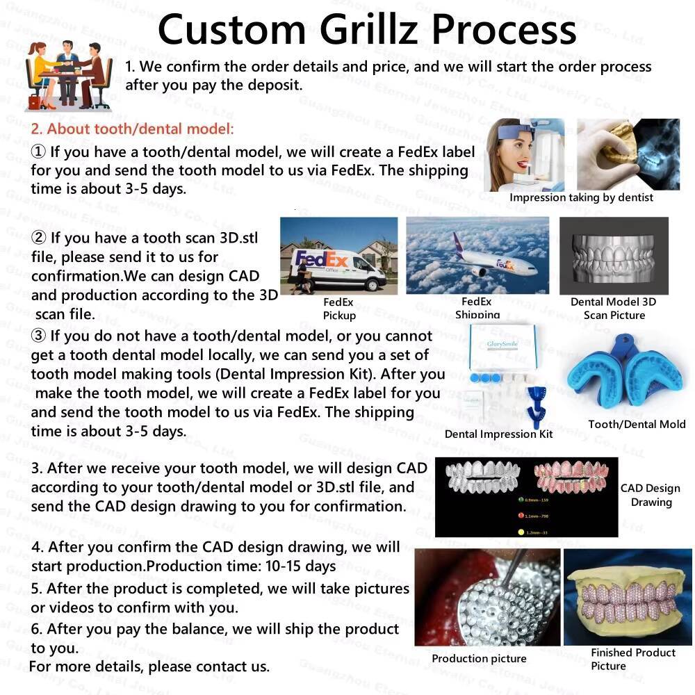 Factory Custom Women Men Hiphop Top Bottom 2 4 6 8 10 Real S925 Plain Silver 10K 14K 18K Solid Filled Gold Grillz for Teeth