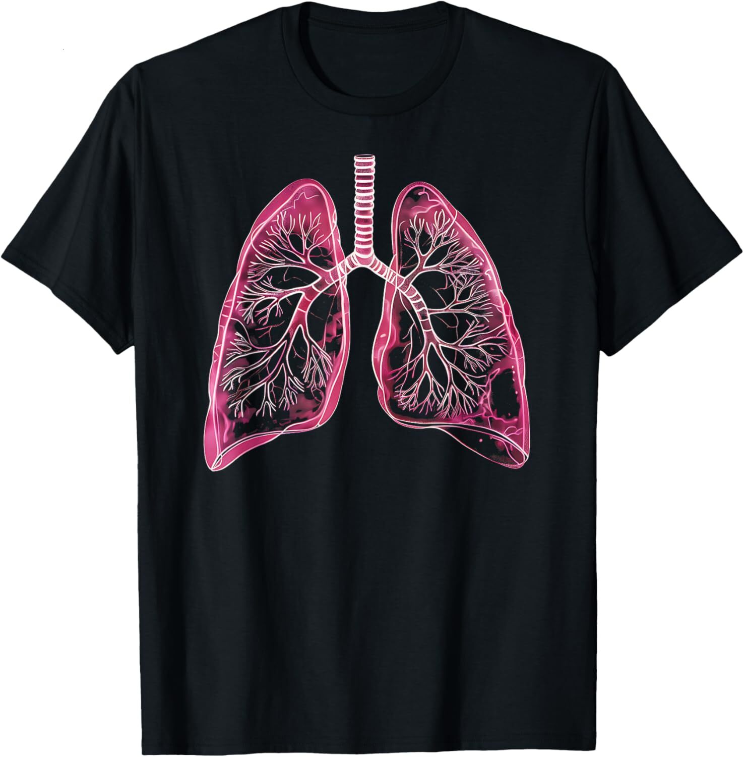 T shirt for Mens Lungs Anatomical 2D for Doctors and fans of Breathing Graphic Tee Casual Tops Clothes Short sleeve