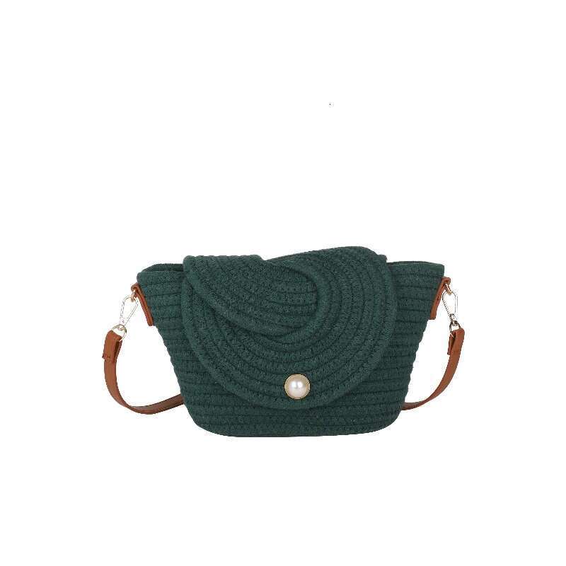 2025 New Hot Sale Knitting Saddle Shoulder Stylish Hasp Fresh Unique Design High Quality Crossbody Bags For Women
