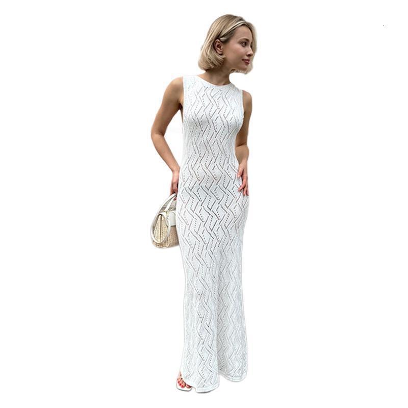 New products for 2025!! Beach skirt women solid color sexy hollow out beach bikini swimsuit cover up dress