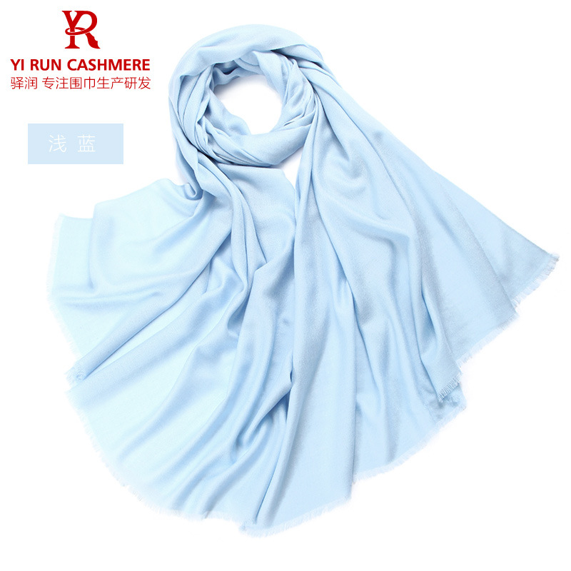 K348 Inner Mongolia spring and summer pure wool solid color scarf origin factory source ladies long wool shawl SWR0019
