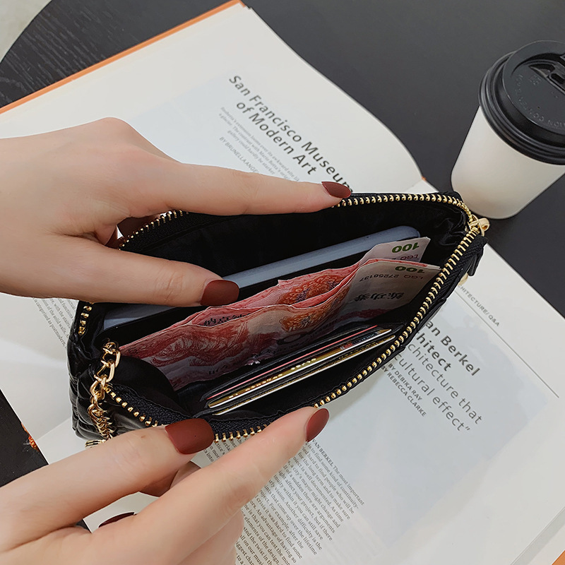 Luxury Brand Designer Bag 2025 New Fashion Long Wallet For Women, Soft Leather Phone Bag, Key Wallet, Coin Purse, Diamond Pattern Short Wallet