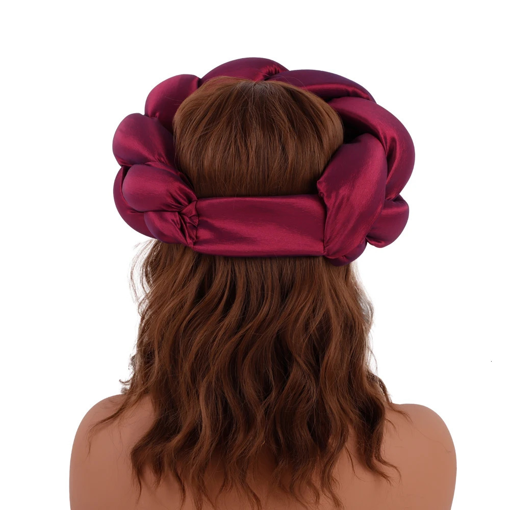 Exaggerated Super Braid Headband Party Head Bands Raw Silk African Turbans for Women Hair bands Headwear Hair Accessories 250409