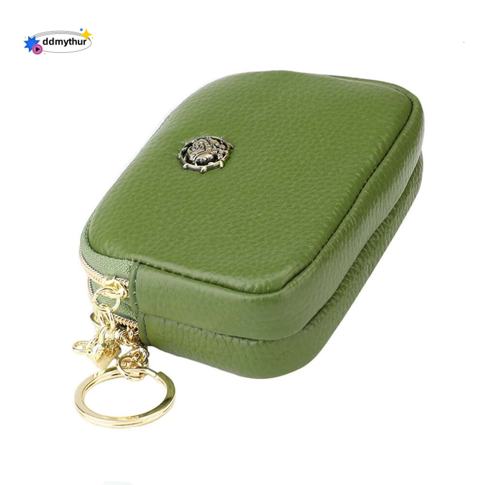 Senorita Fashion Genuine Leather Women Coin Double Zipper Small Purse Wallet ddmythur