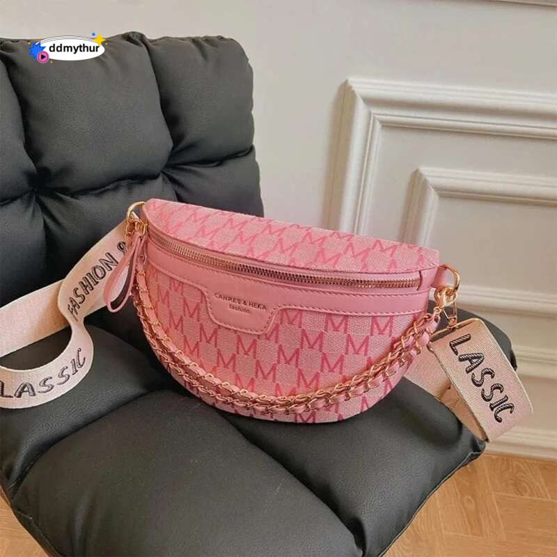 Fashion Popular Chest Ins 2025 Spring and Summer New Trendy Women's Shoulder Crossbody Casual Versatile Small Waist Bag ddmythur