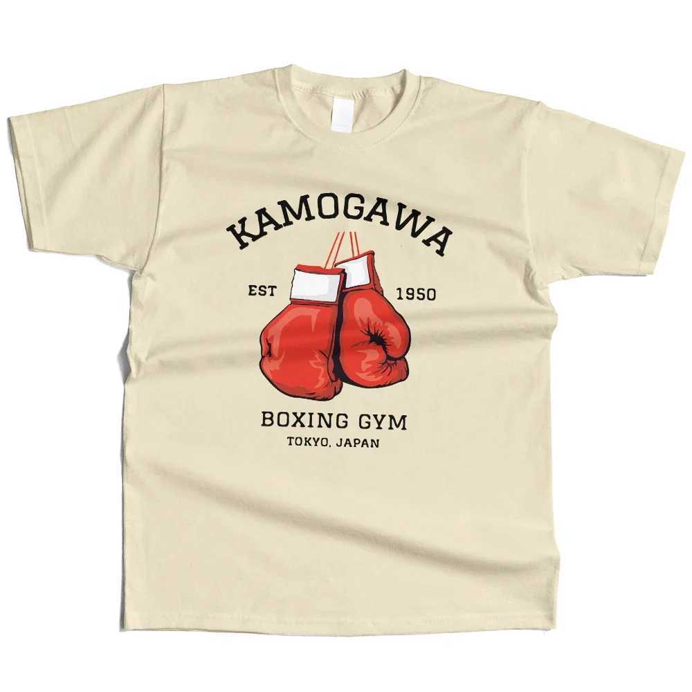 KBG Hajime No Ippo Printed Pure Cotton Retro Gym Mens and Womens TopXJ250409