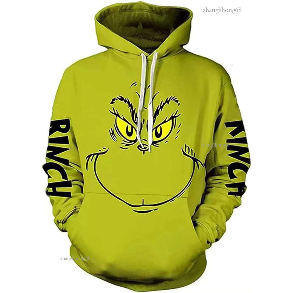 Hoodie for Mens Womens Unisex Green Hoodie Printed Sweatshirt Long Sleeves Casual Hoodie Pullover for Christmas Graphic Hoodies sweatshirt Pullover Lo