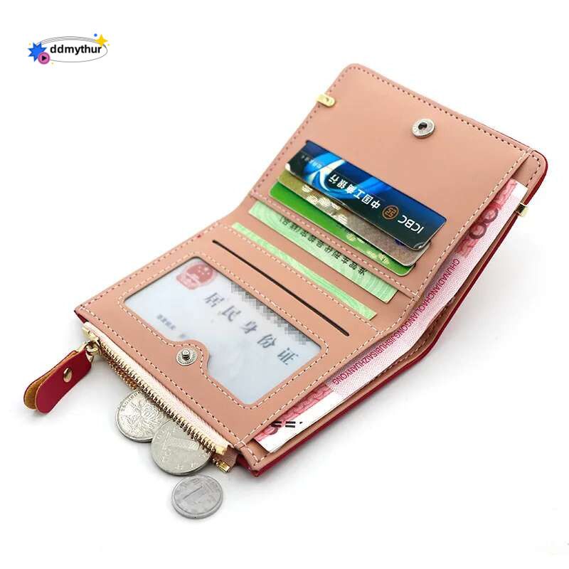 Women's Short Coin Purse Brand Wallets Woman Card Holder Small Ladies Wallet Female Hasp Mini Clutch for Girl ddmythur
