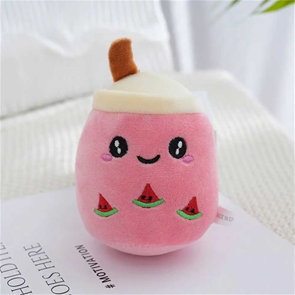 1 soft plush bubble tea cup keychain Kaii fruit milk tea filled doll keychain Birtay gift for girl friendXJ250409