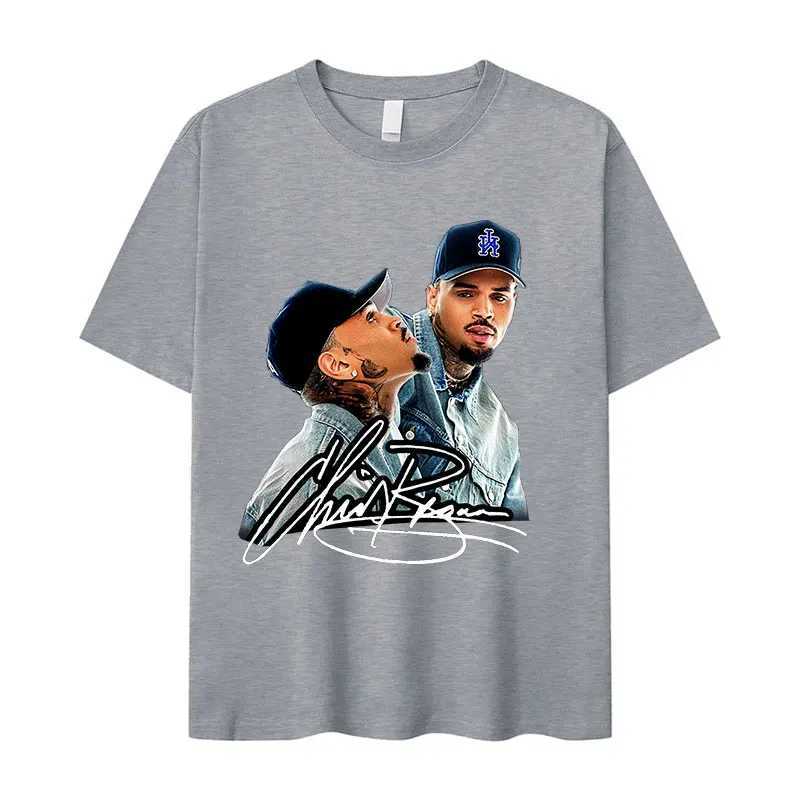 Chris Brown 11 11 Tour 2024 Graphic T-shirt Mens Hip Hop Trend Gothic Clothing T-shirt Retro Fashion Extra Large Cotton T-shirtXJ250409