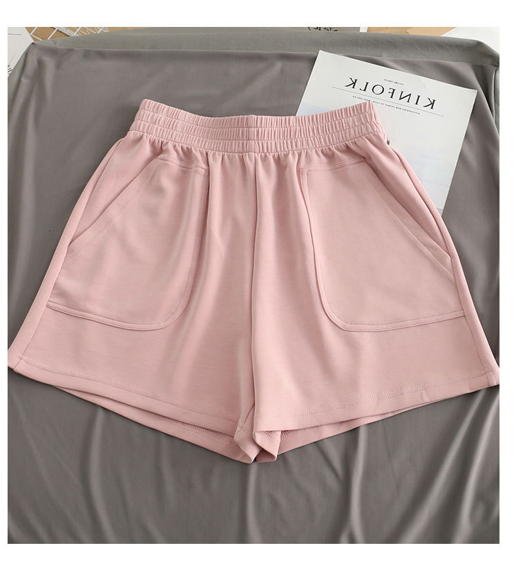 2025 New Designer Shorts Silk Smooth Cream Air Layer Wide Leg Home Shorts For Women's Summer And Edition Loose Fitting Thin High Waisted Casual C