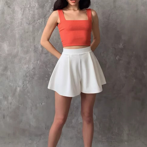 New Designer Shorts Denim Shorts Women Elastic High Waisted Black Slimming Spicy Girl Hot Pants Tight Fitting Curly Wrap Buttocks Slim Fit Instagram T