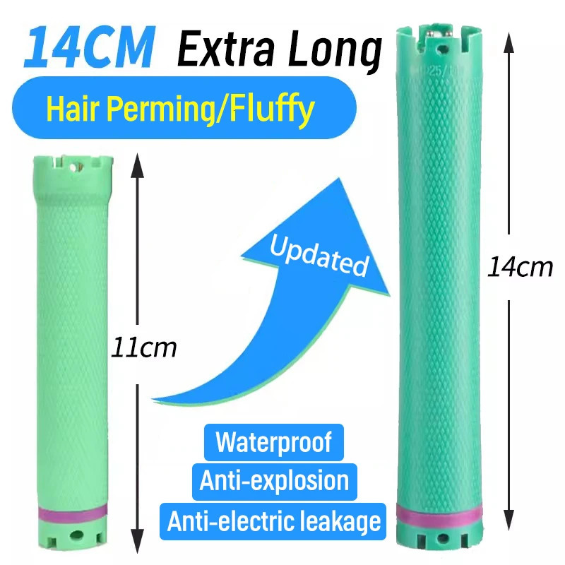10pcs/set 24V ultra long digital curling iron curling iron electric heating curling iron with rubber band styling tool 140mm 1884 250407