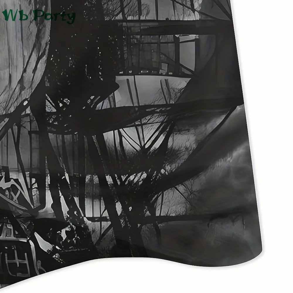 Pirate ship pattern printing mens clothing T-shirt mens short sleeved T-shirt mens T-shirtXJ250409